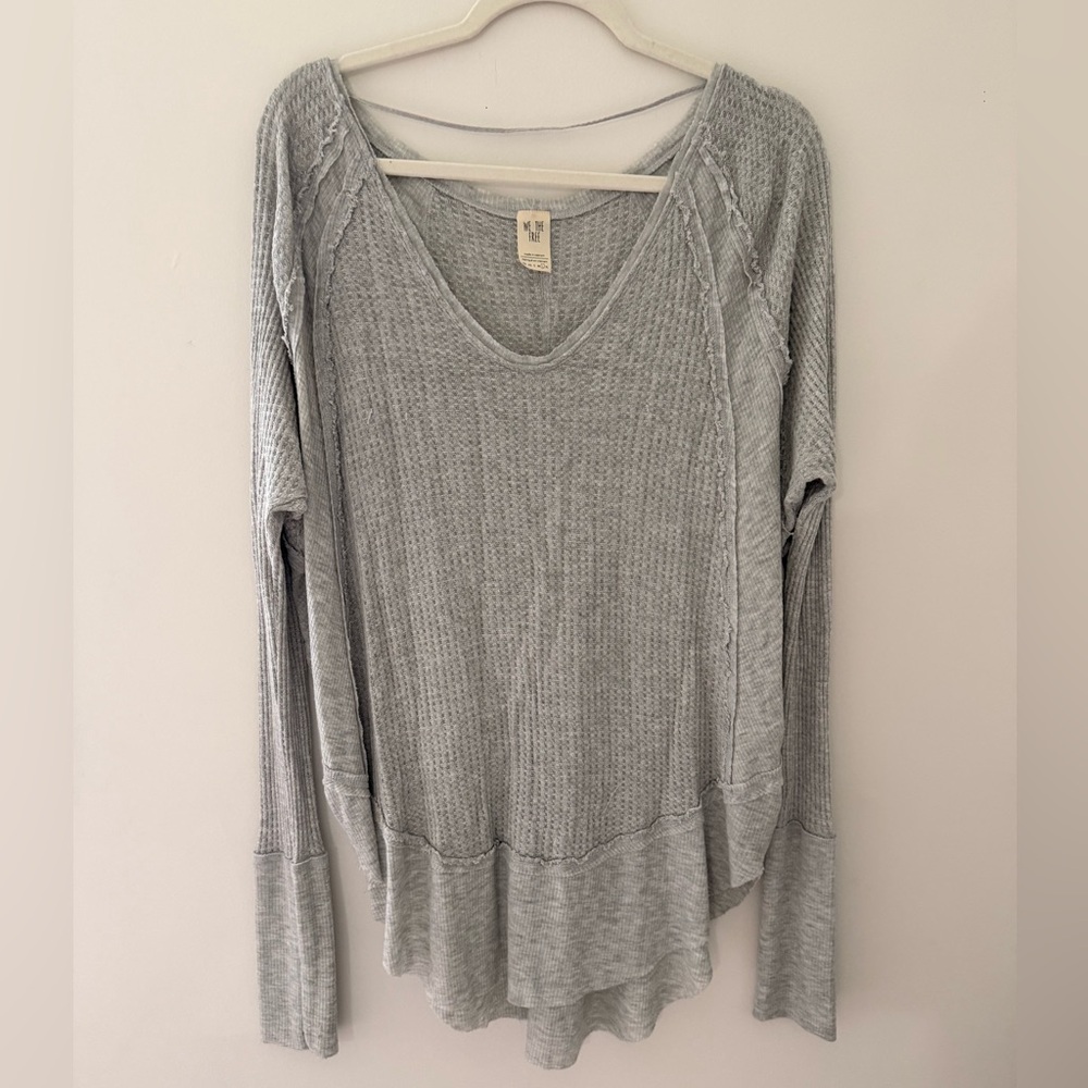 We The Free Heather Gray Long Sleeve Tee